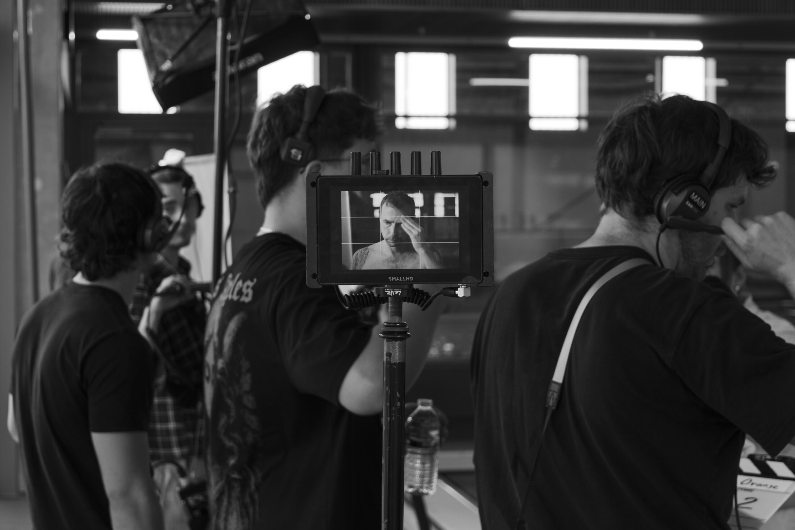 Blue Man In Orange BTS-12