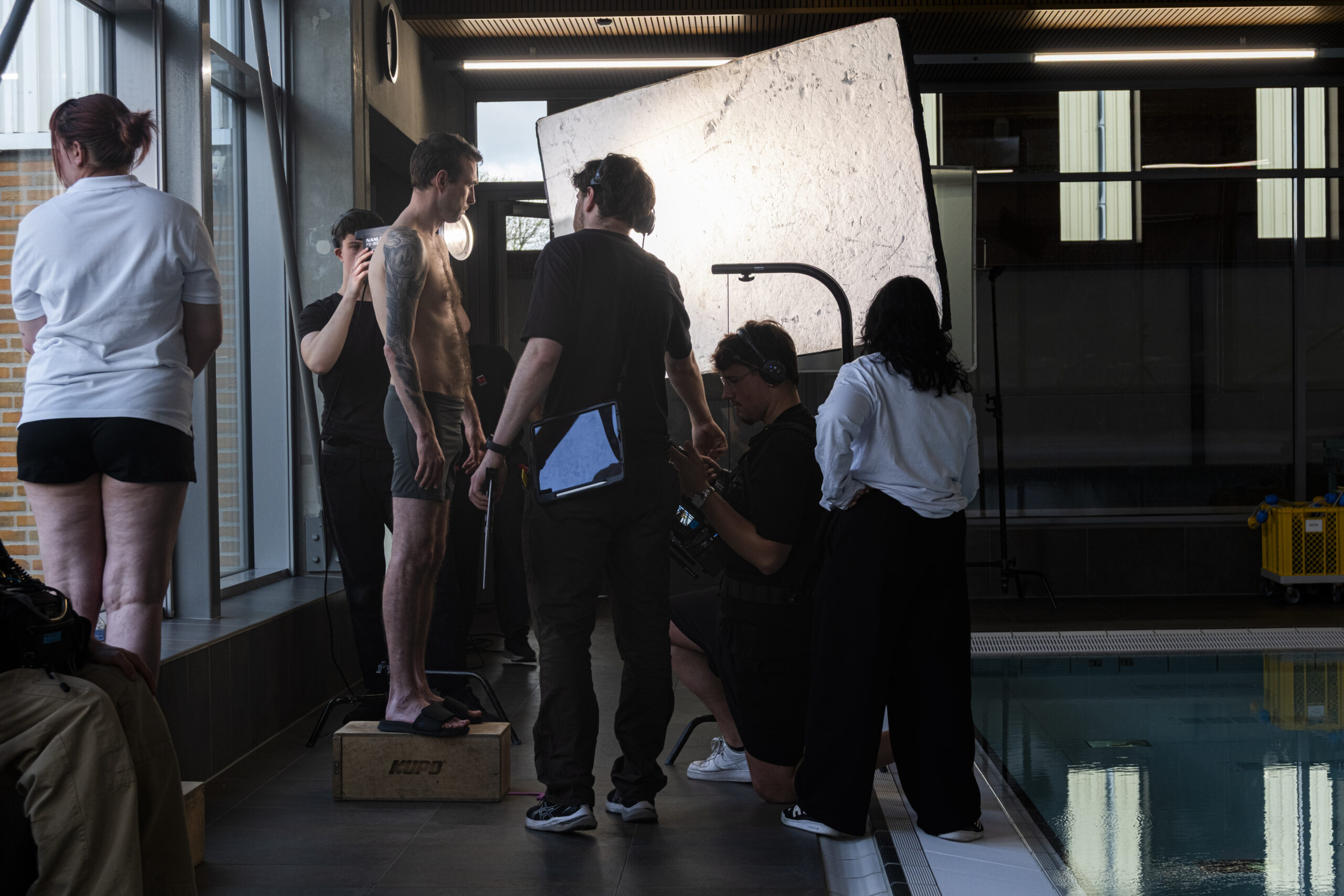 Blue Man In Orange BTS-21