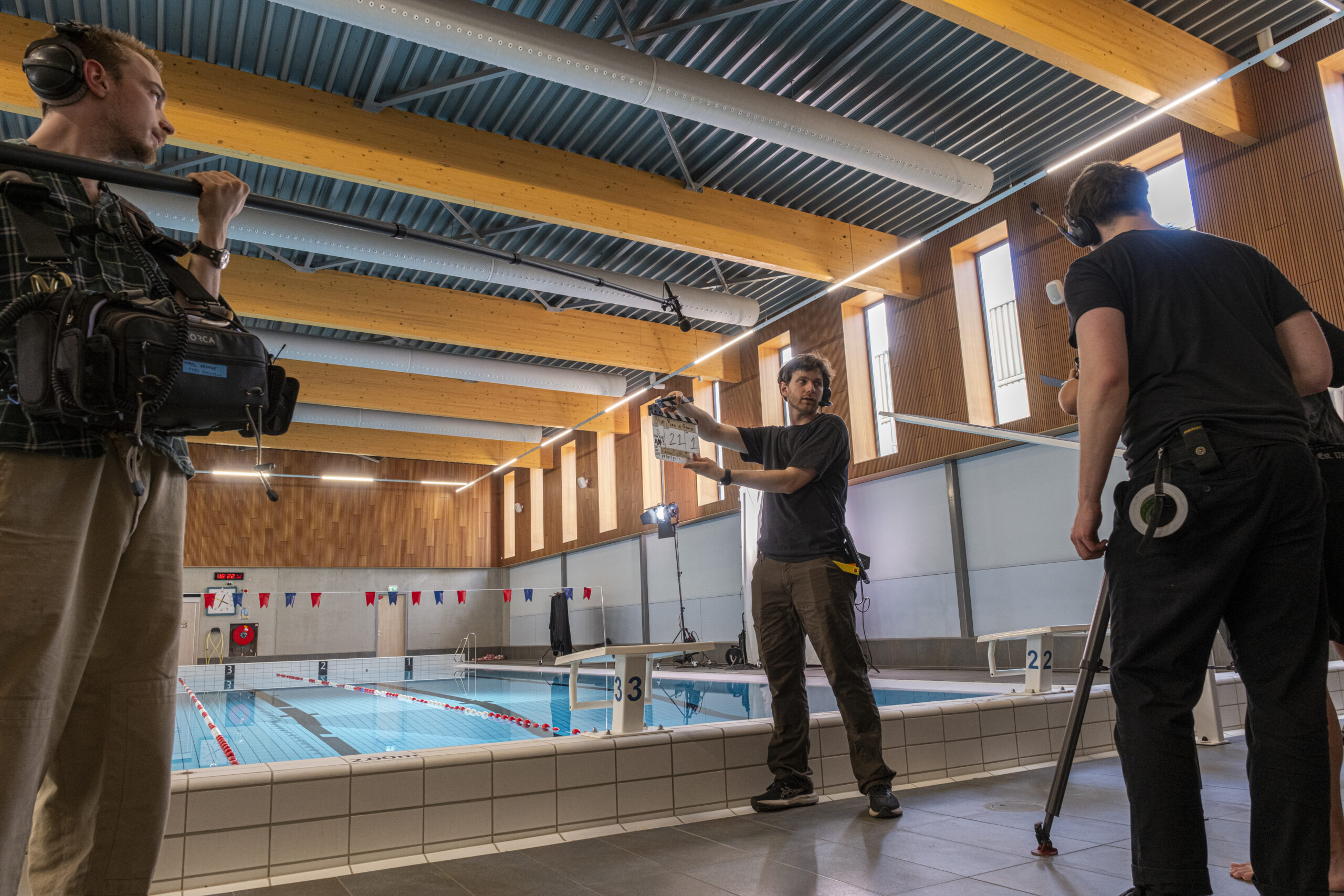 Blue Man In Orange BTS-53