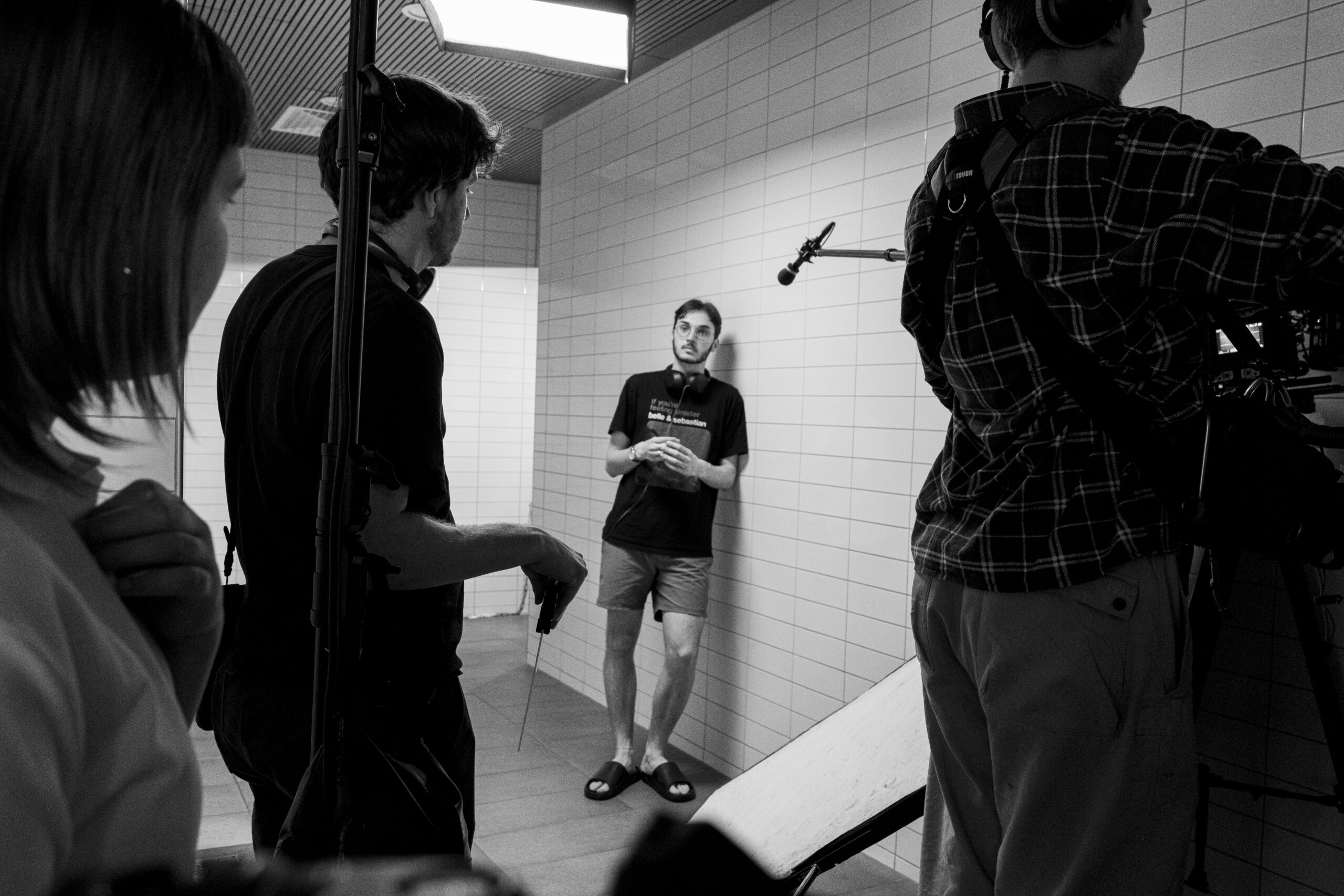 Blue Man In Orange BTS-60